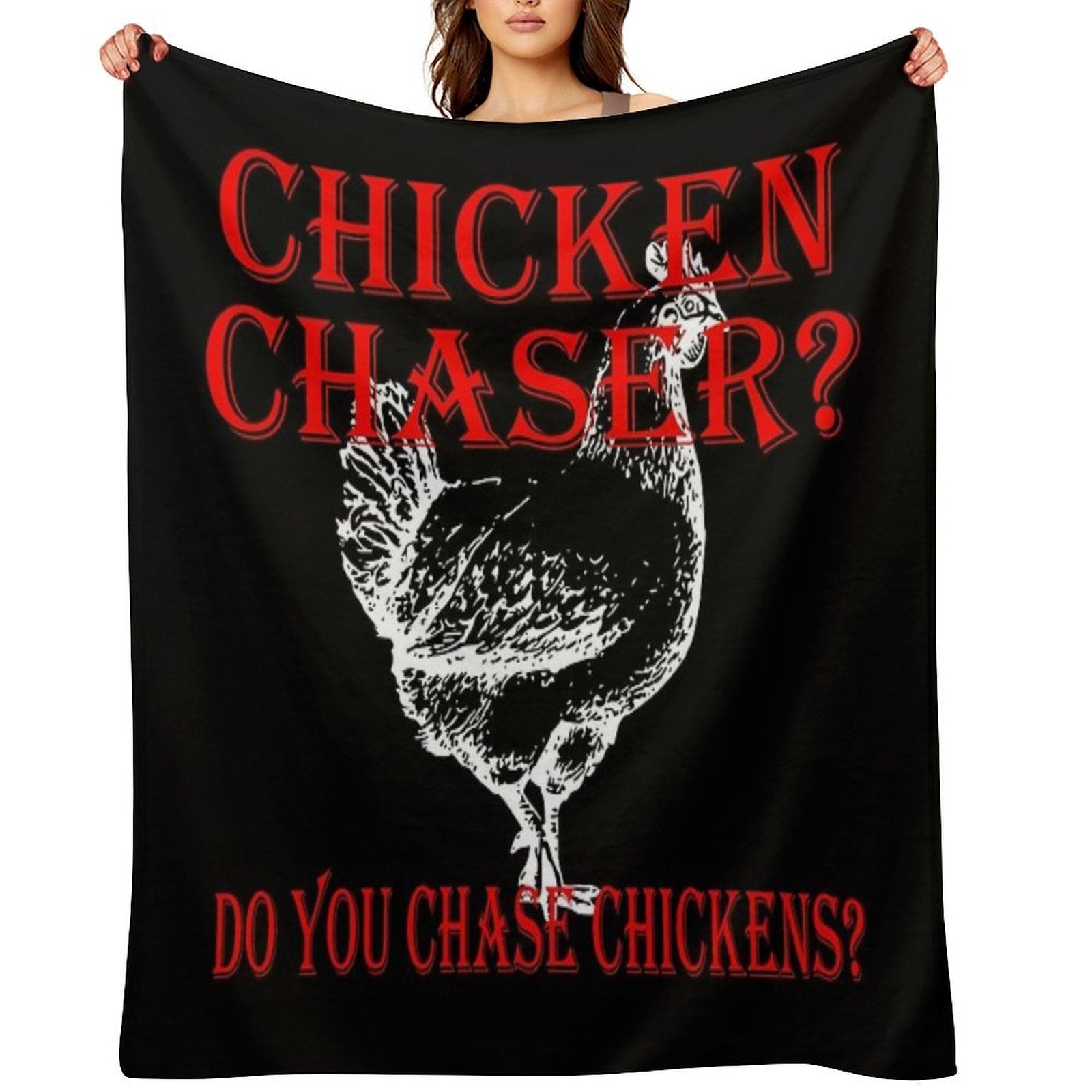 Chicken Chaser Do You Chase Chickens - Videogame Velvety-soft Throw Blanket