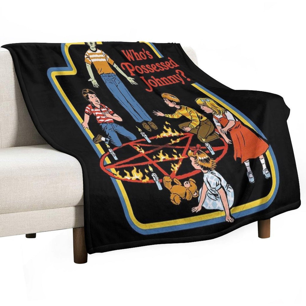 Who's Possessed Johnny Anti-pilling Throw Blanket