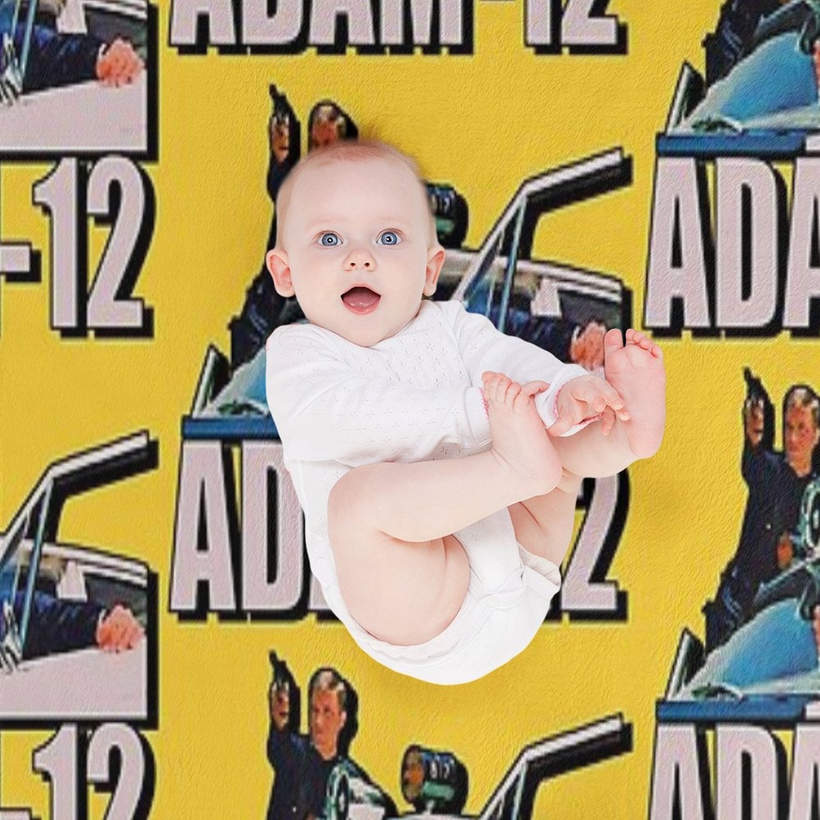 Retro One Adam 12 Tribute Quick-dry Throw Blanket
