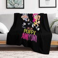 Hi Hi Puffy AmiYumi  - Hi!hi! Puffy Amiyumi   - AmiYumi Show! Drawstring Travel-friendly Throw Blanket