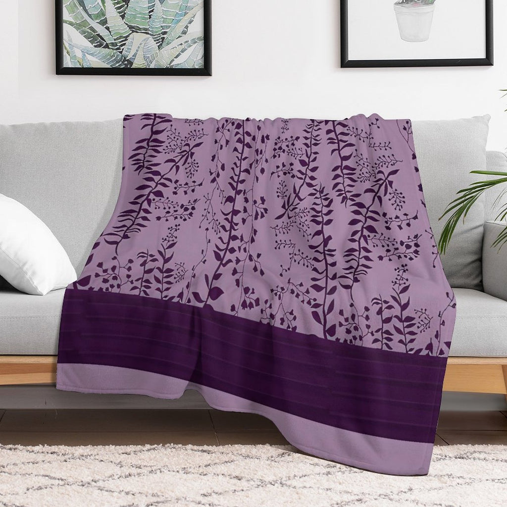 Bella Swan's Comforter Set Replica  Purples Cool - Version 2  Twilight Saga Fanart Sustainable Throw Blanket