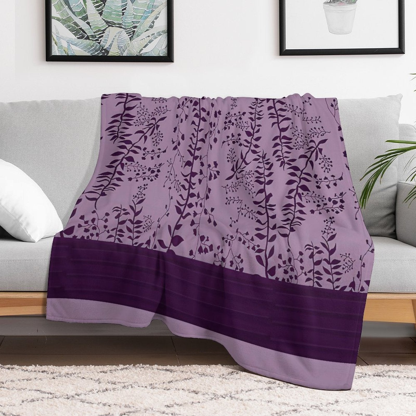 Bella Swan's Comforter Set Replica  Purples Cool - Version 2  Twilight Saga Fanart Sustainable Throw Blanket