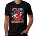 Kids It's My 3rd Birthday Spider Theme Party 3 Years Old  Relaxed-fit T-Shirt