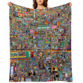 Rplace Reddit 2022 Multi-functional Throw Blanket