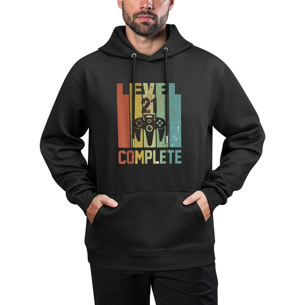 21st Birthday for Gamer 21 Years Old - Retro Birthday Customizable Surface Hoodie