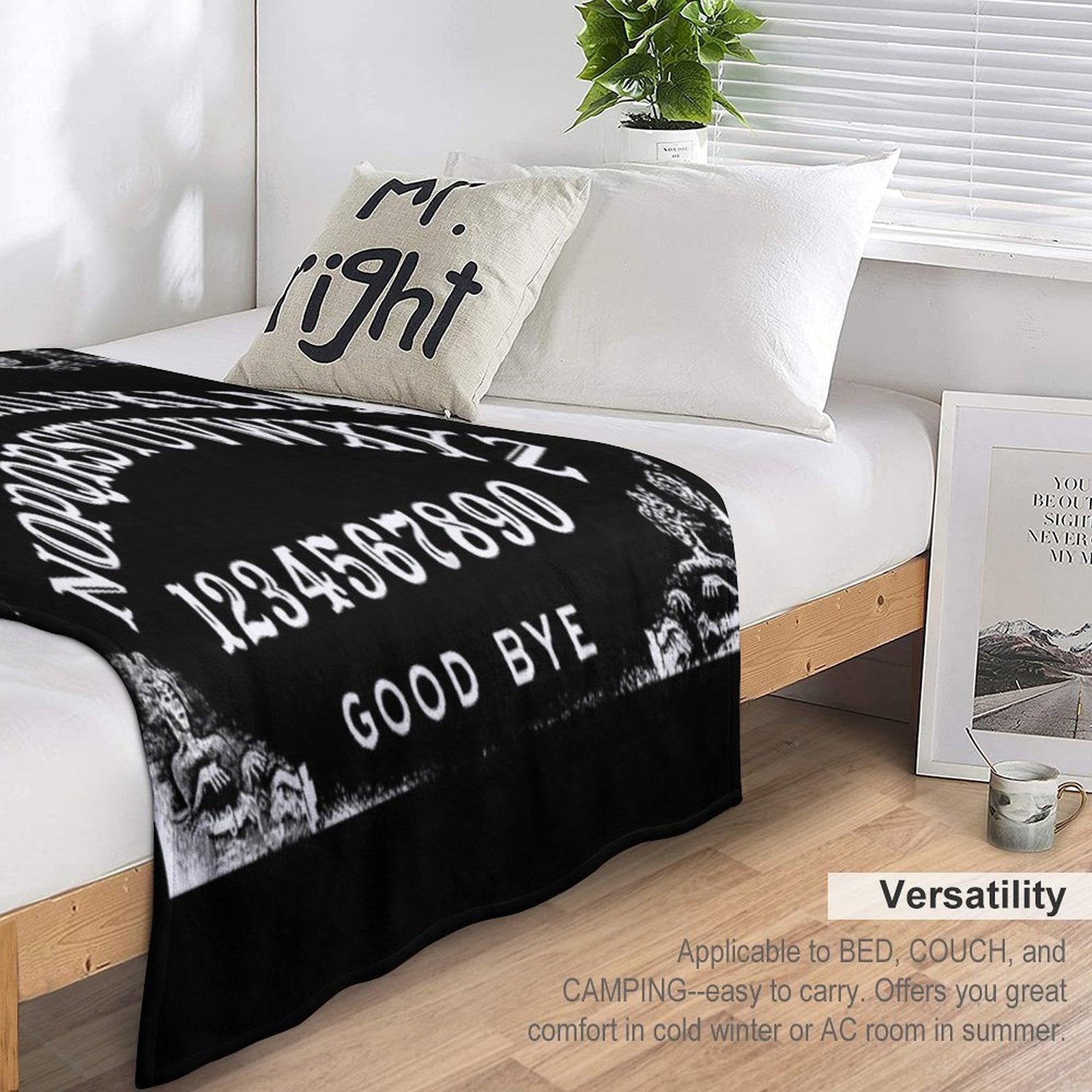 Ouija Board Anti-pilling Throw Blanket