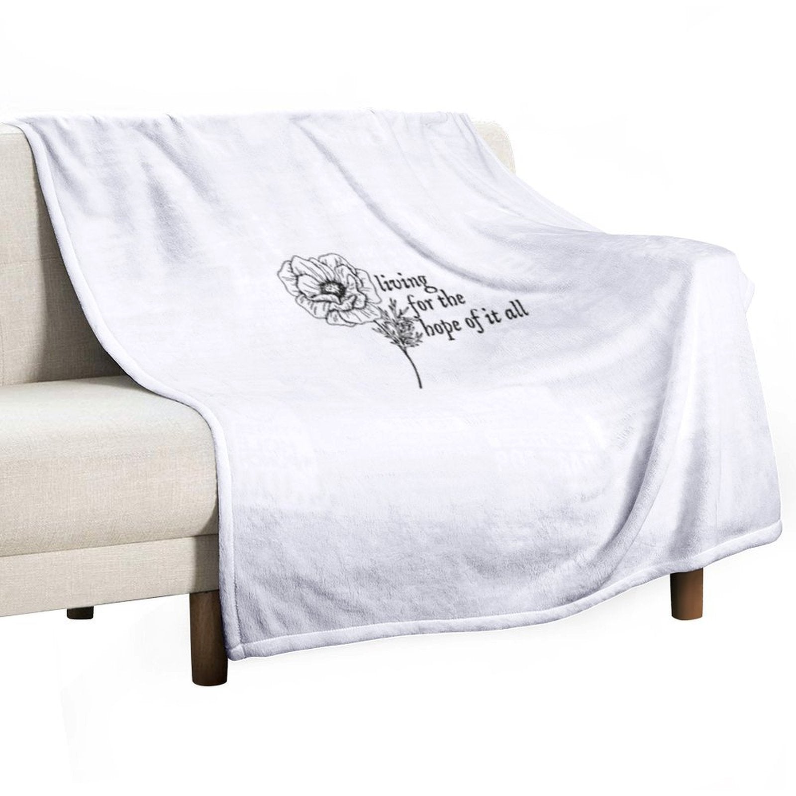 Taylor Swift - August Lyrics Gift-ready Throw Blanket