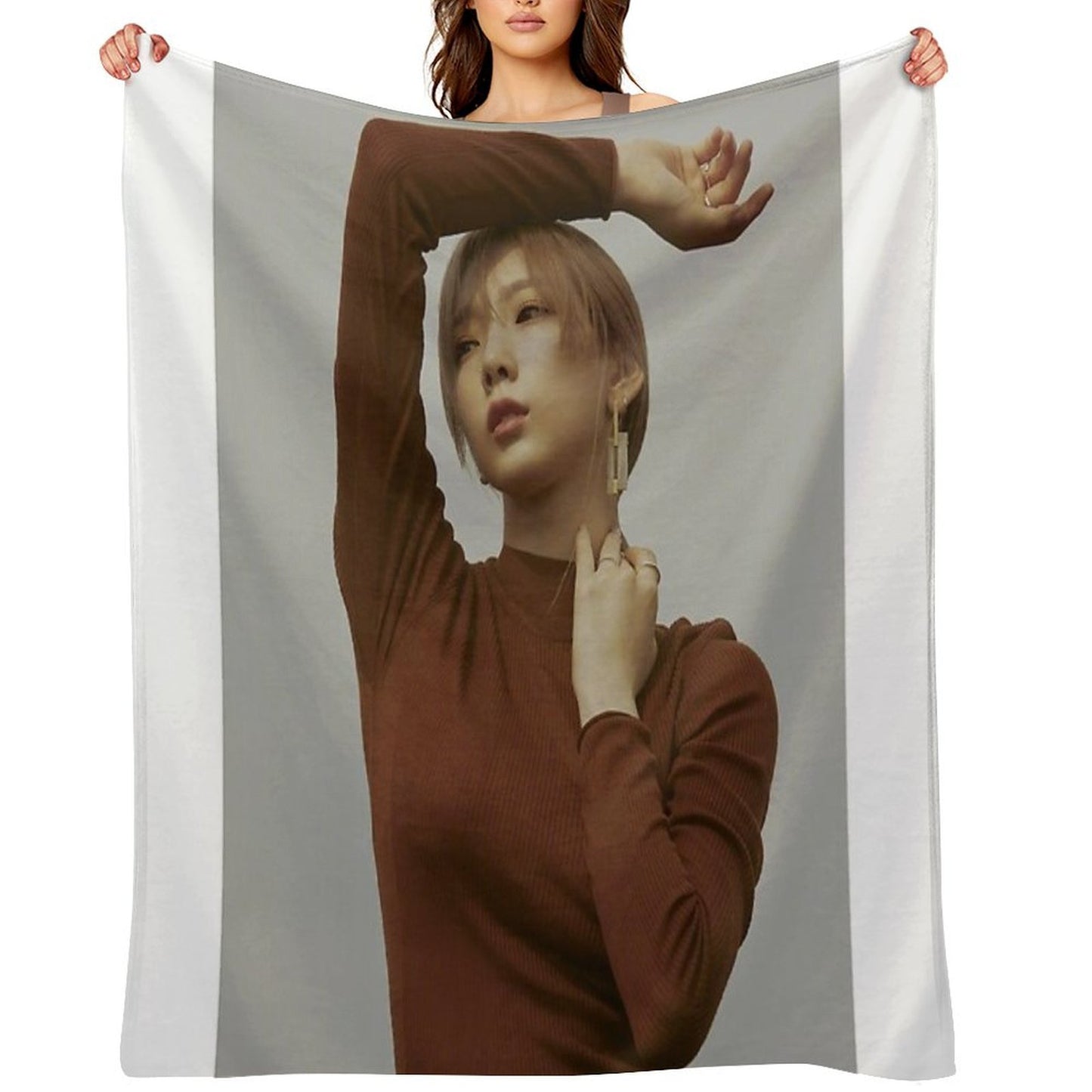 GIRLS GENERATION TAEYEON PURPOSE Velvety-soft Throw Blanket