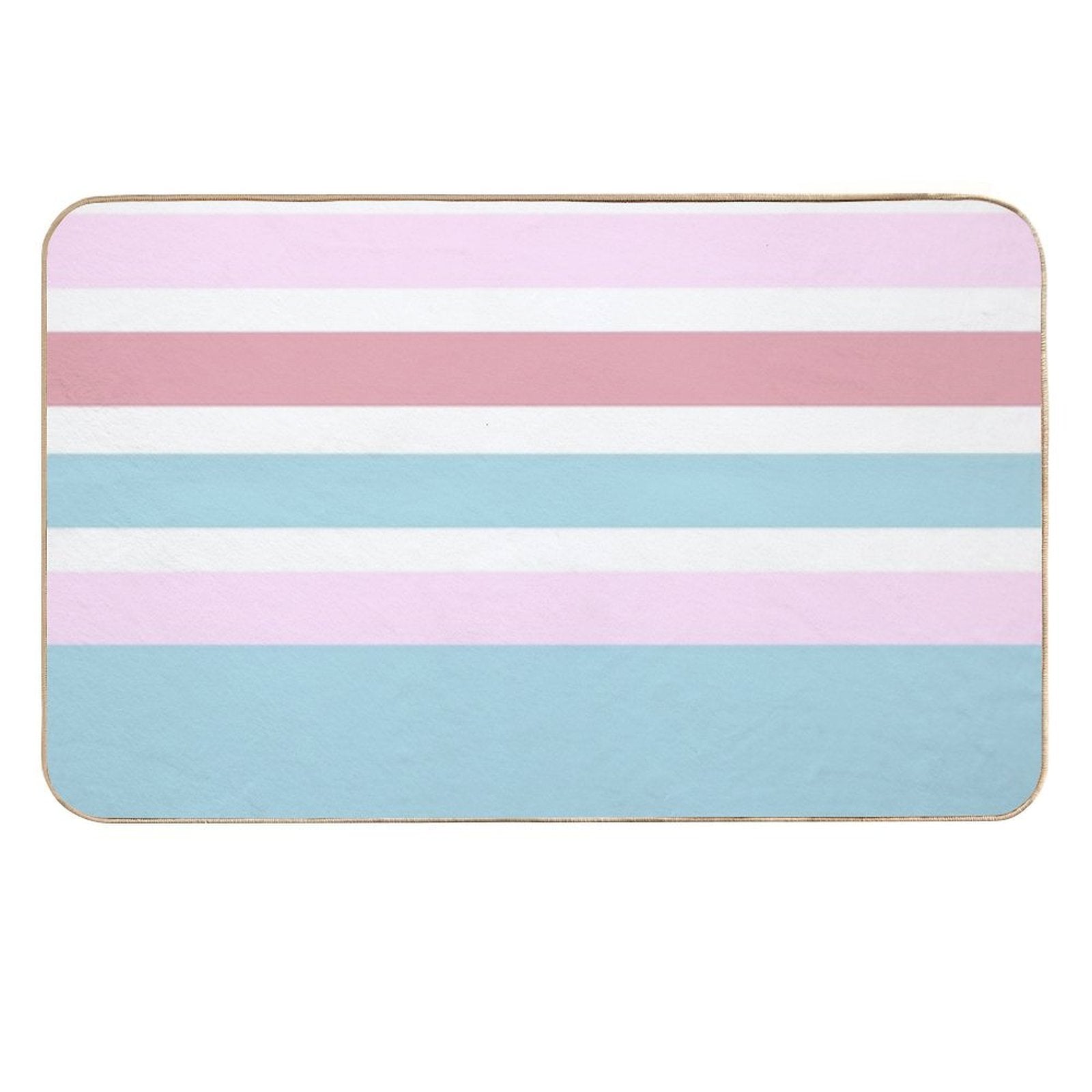 Peppermint And Strawberry Gum Stripes  Absorbent Bath Mat