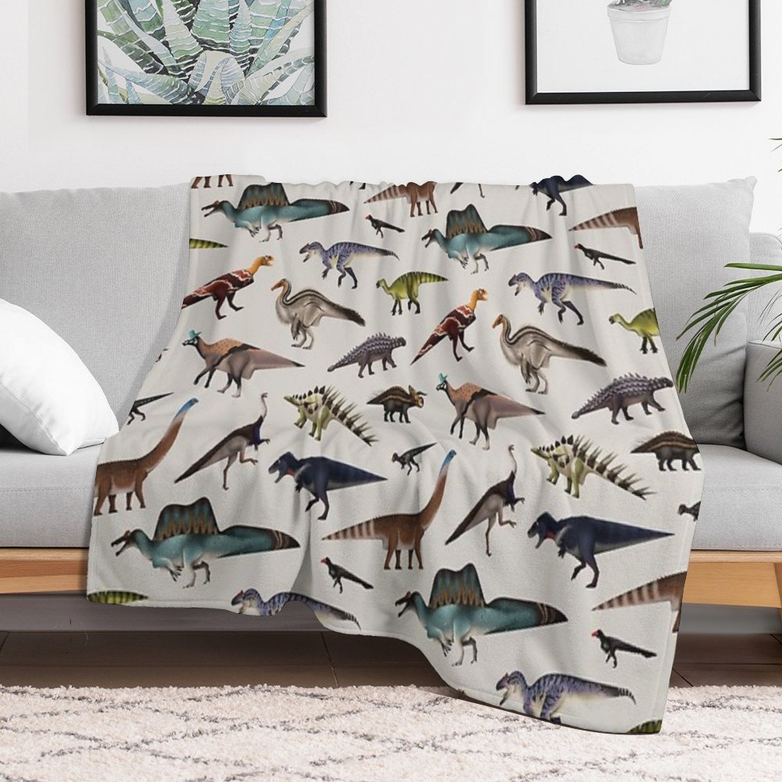Dinosaurs Compact Throw Blanket