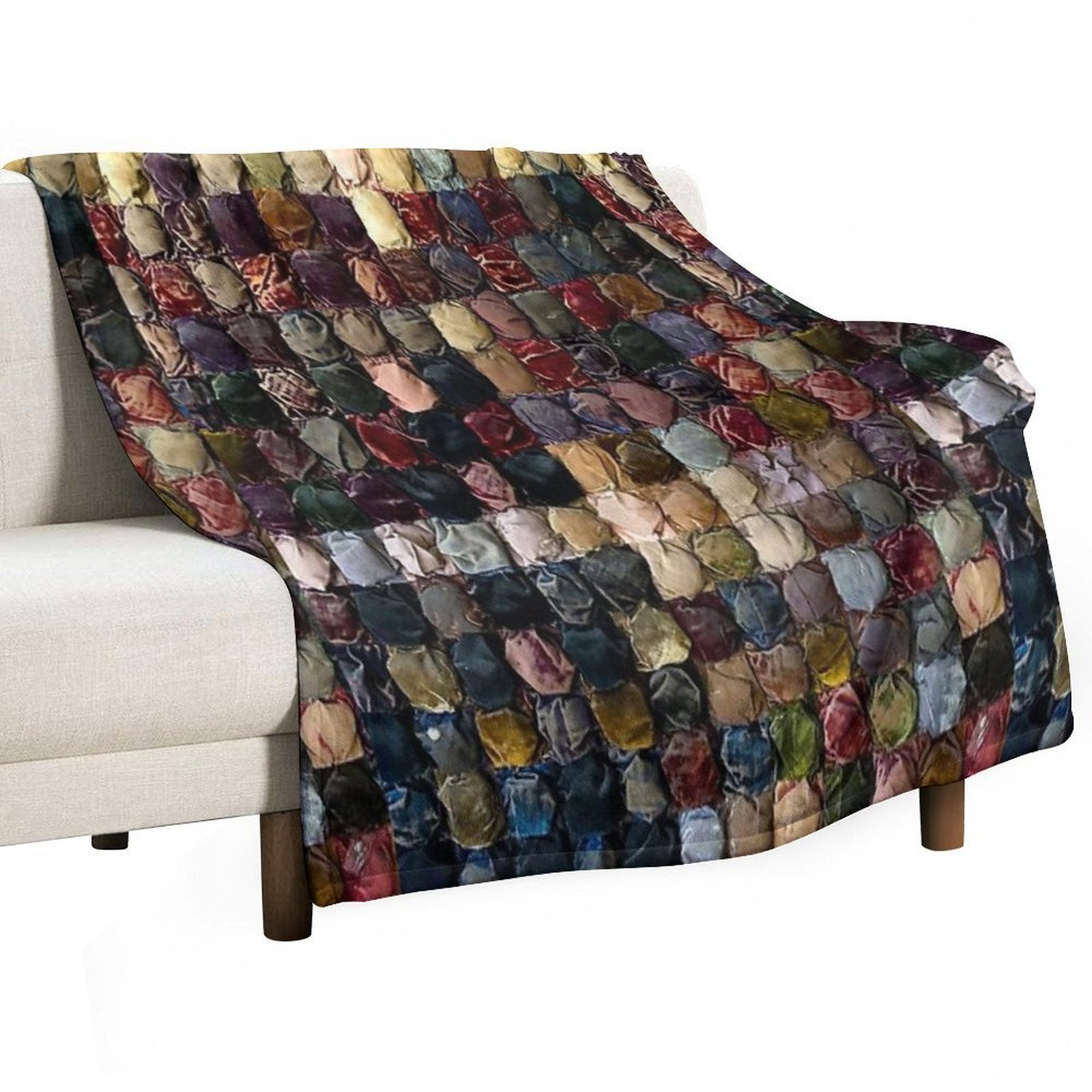Great Grandmother's Velvet Quilt Quick-dry Throw Blanket