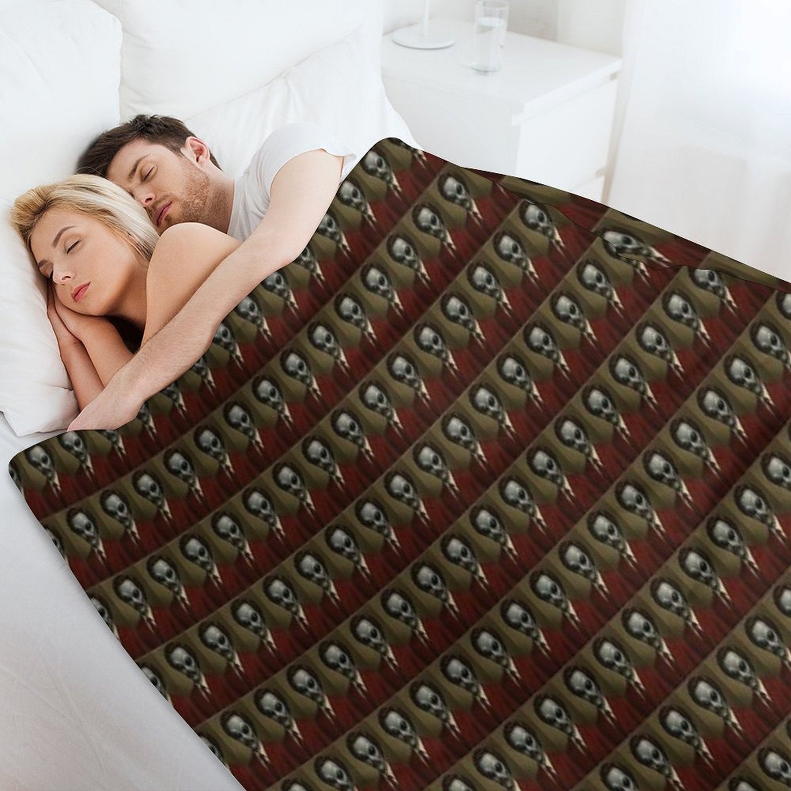 Ron Burgundy Machine-washable Throw Blanket