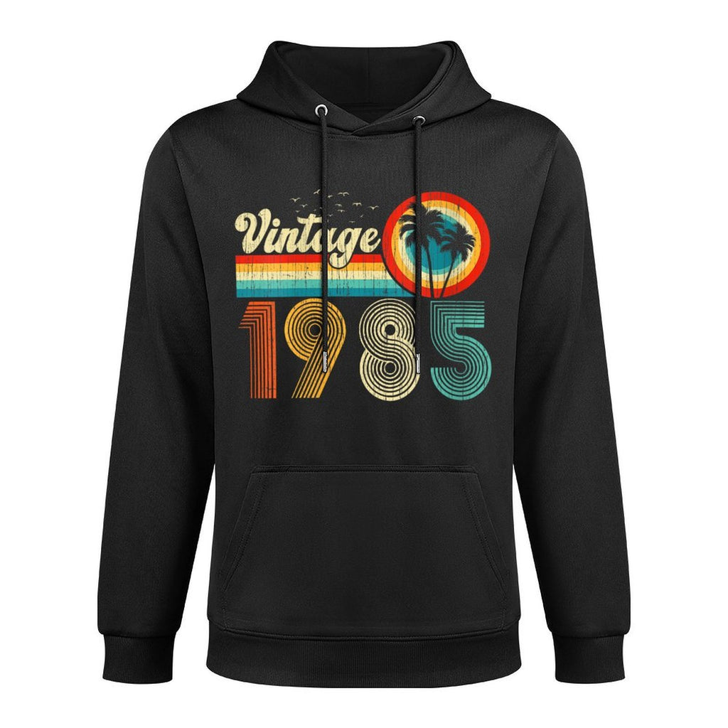 Womens 40 Year Old Gifts Vintage 1985 Retro 40th Birthday Men Women Shape Retention Hoodie