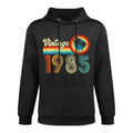 Womens 40 Year Old Gifts Vintage 1985 Retro 40th Birthday Men Women Shape Retention Hoodie