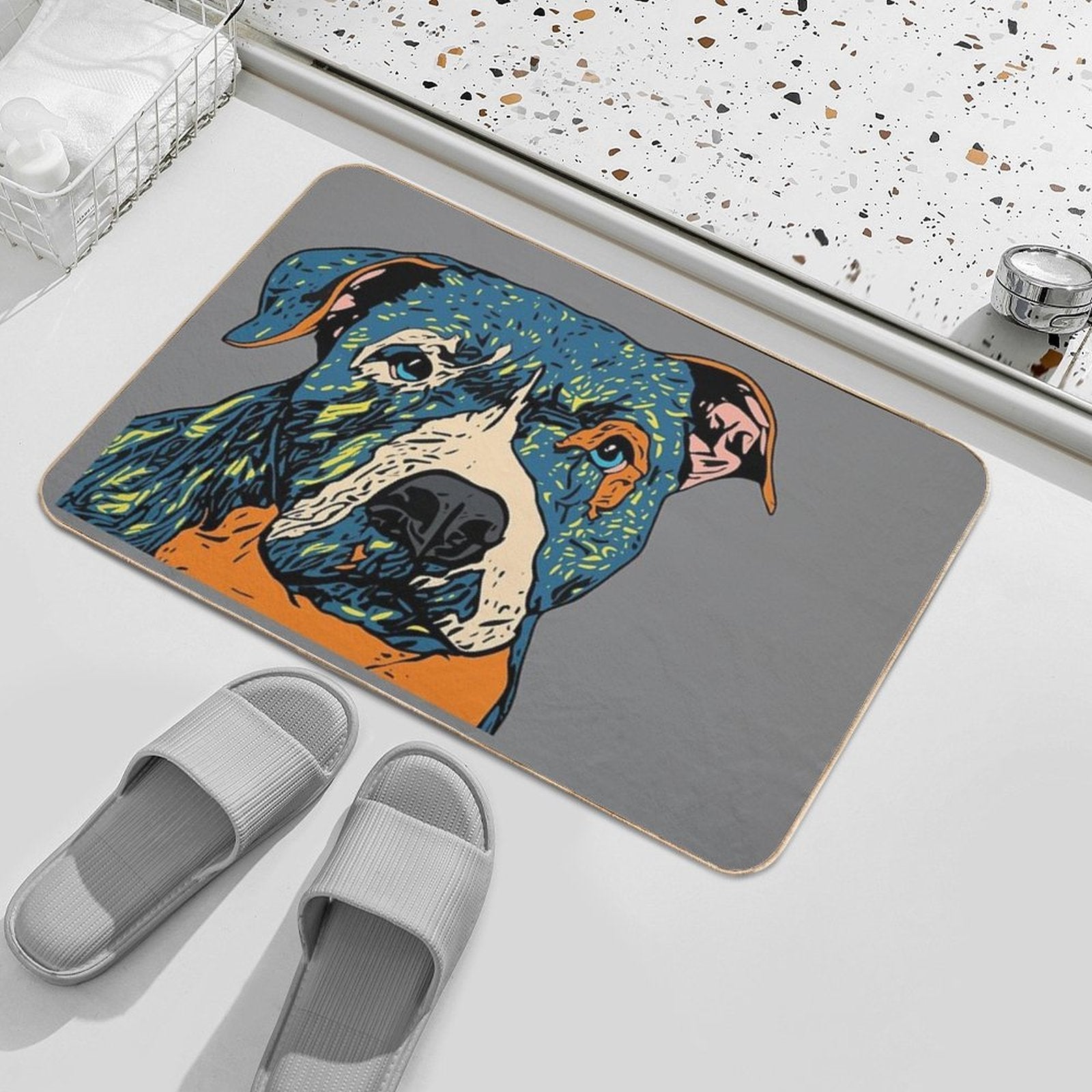 BlueStaff  Stain-Proof Bath Mat