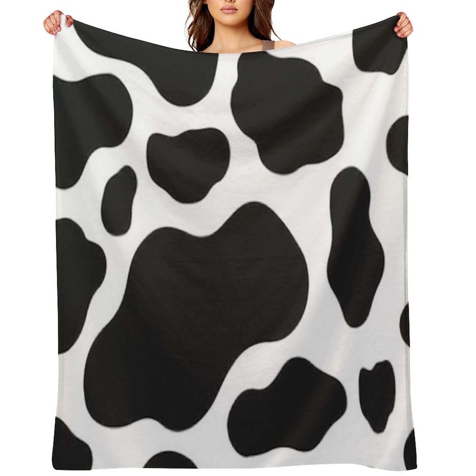 Cow Print Comfort Throw Blanket