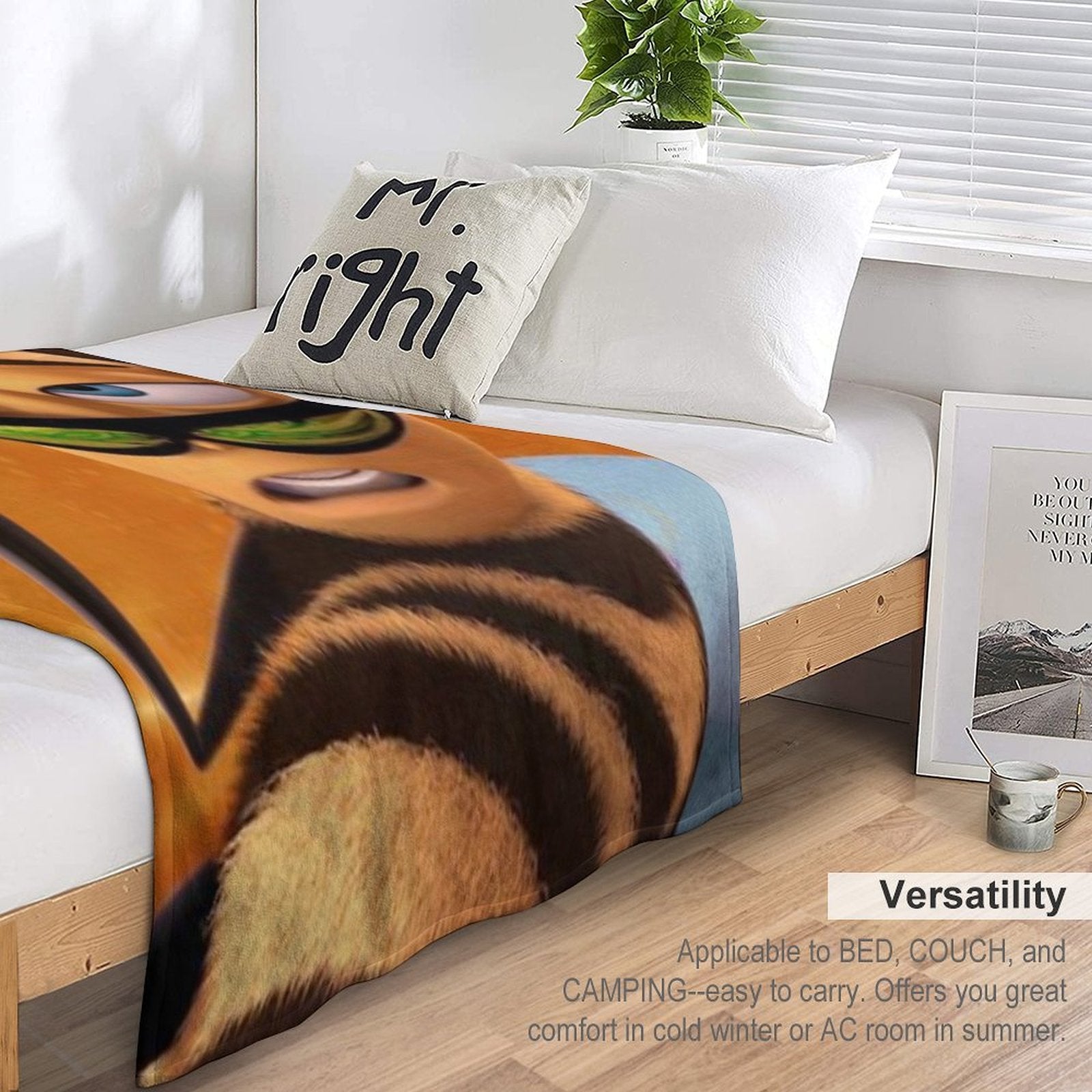 Bee Movie Barry Benson Meme Gift-ready Throw Blanket