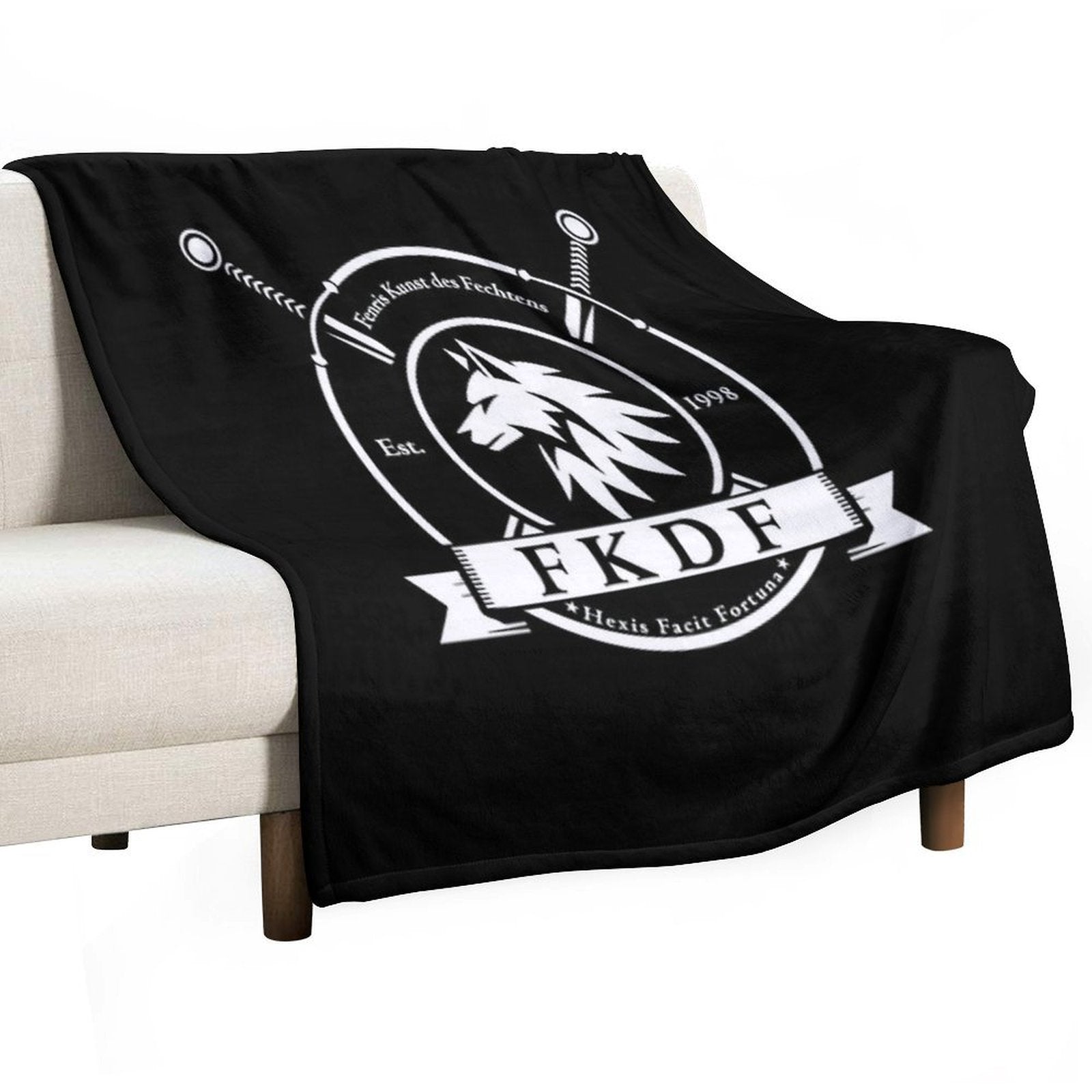 Fenris Flag Velvety-soft Throw Blanket