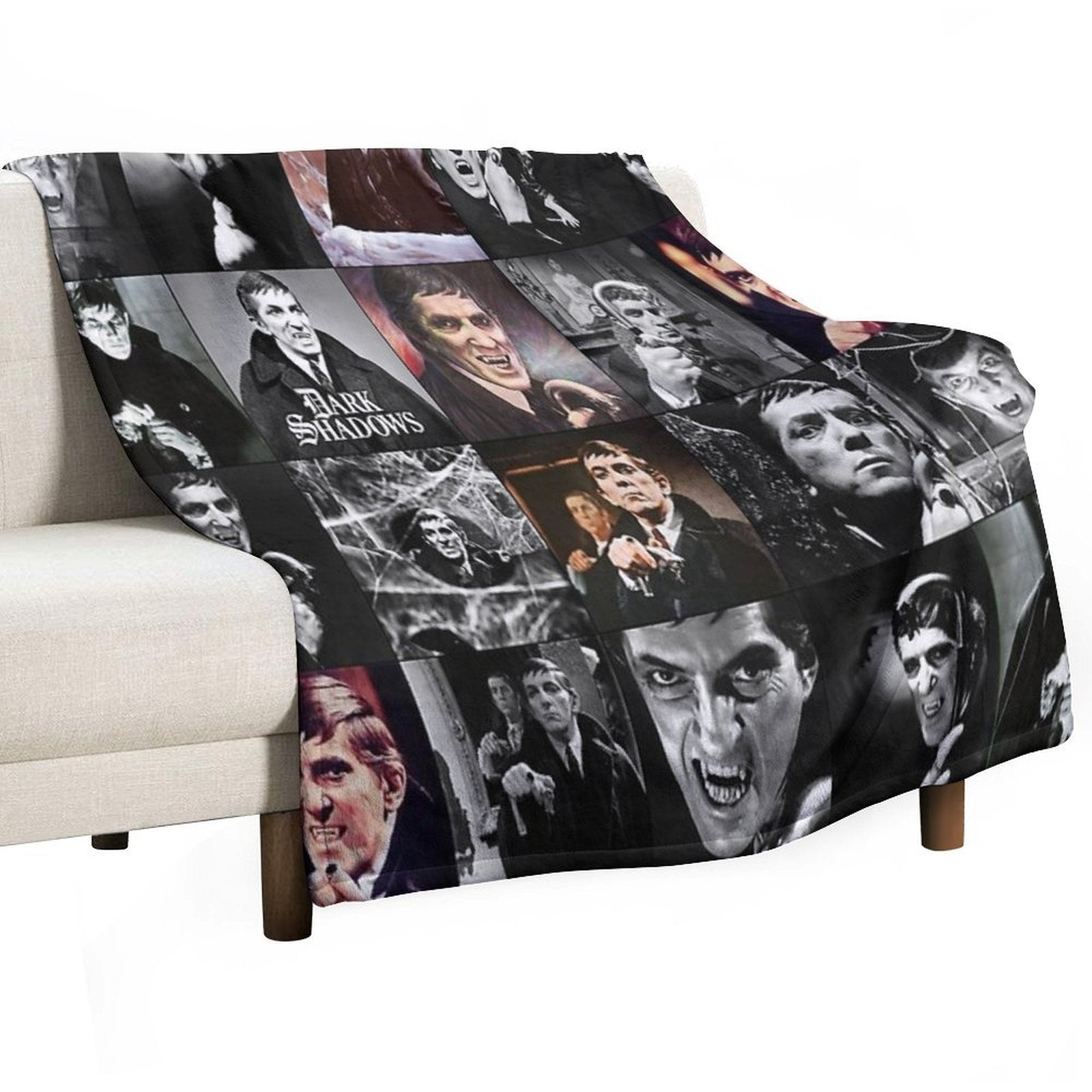 Dark Shadows TV Show Photo Collage Plush Throw Blanket