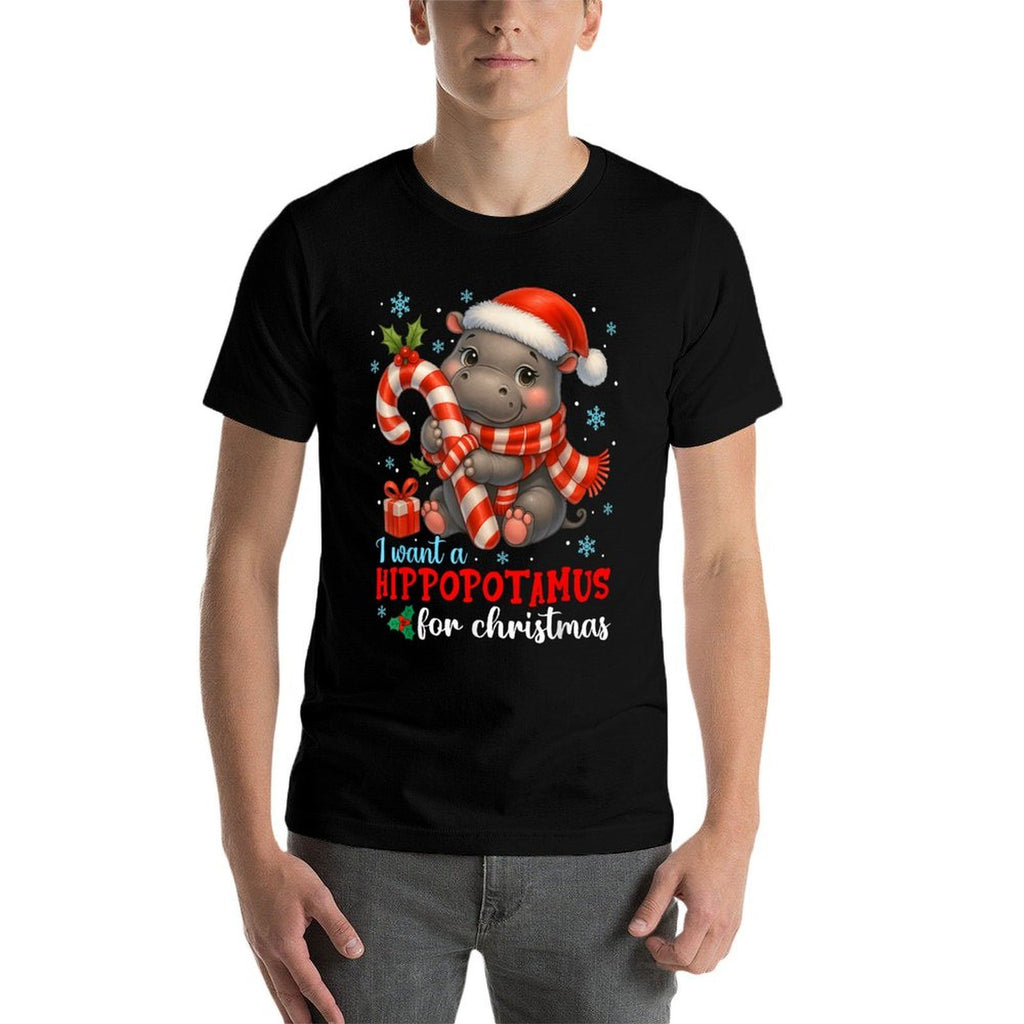 I Want A Hippopotamus for Christmas Xmas Men Women  Vintage-inspired T-Shirt