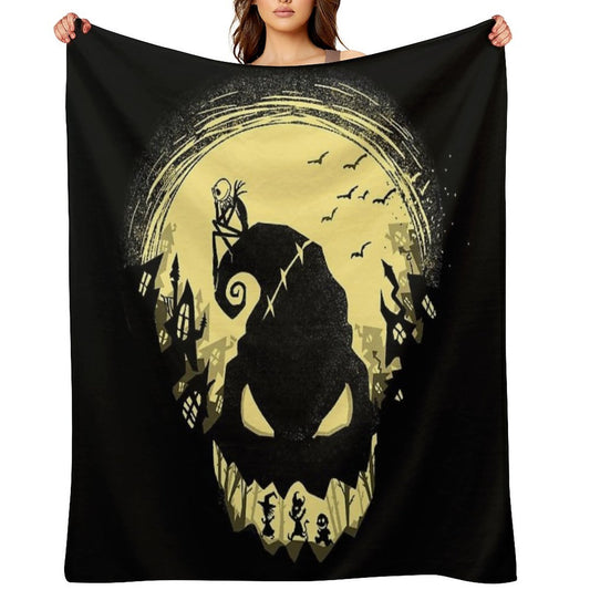 Jack's Nightmare Velvety-soft Throw Blanket