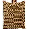 Golden Red Bouquet Grand Medallions Versatility Throw Blanket