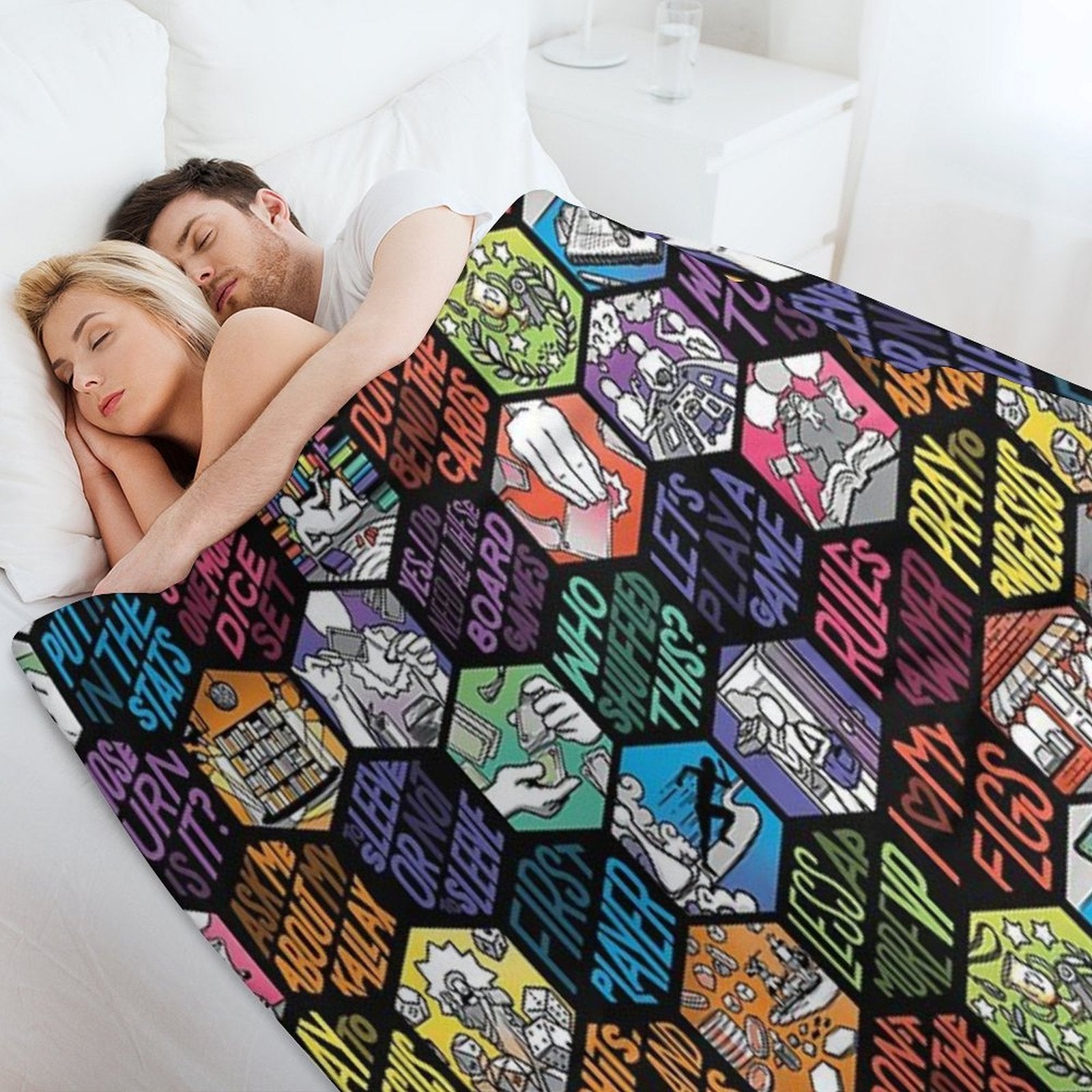 Board Gamer Isms Hex Wrinkle-free Throw Blanket