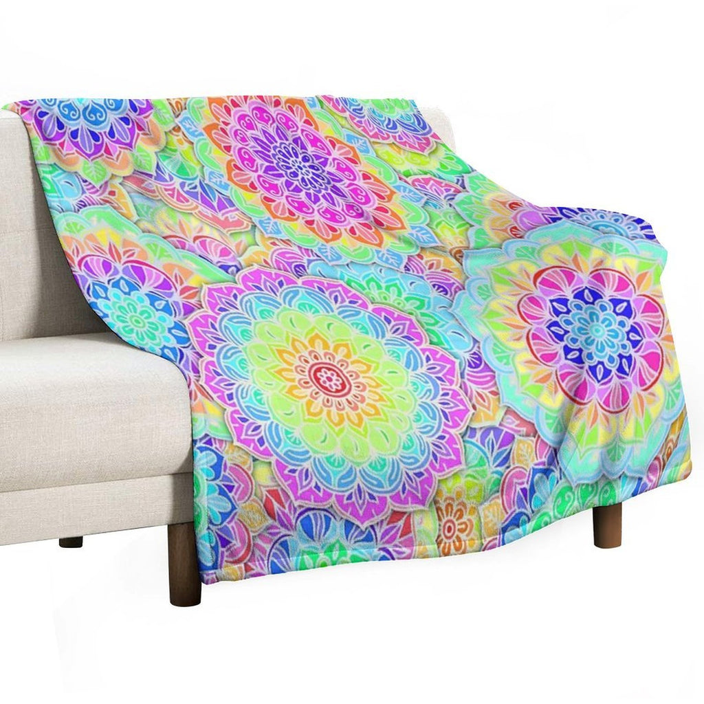 Psychedelic Summer Comfort Throw Blanket