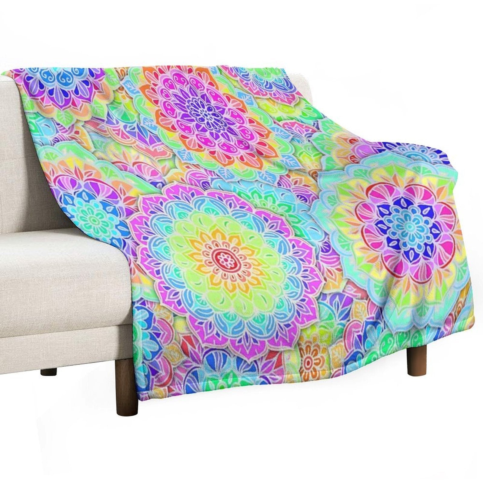 Psychedelic Summer Comfort Throw Blanket