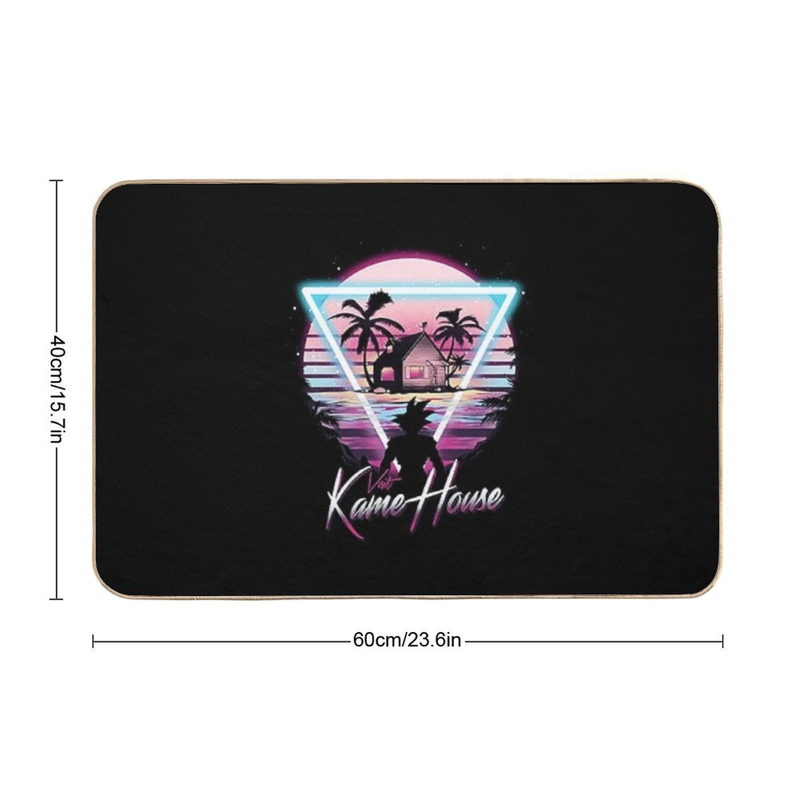 Turtle House Retro T-Shirt  Multi-Purpose Bath Mat