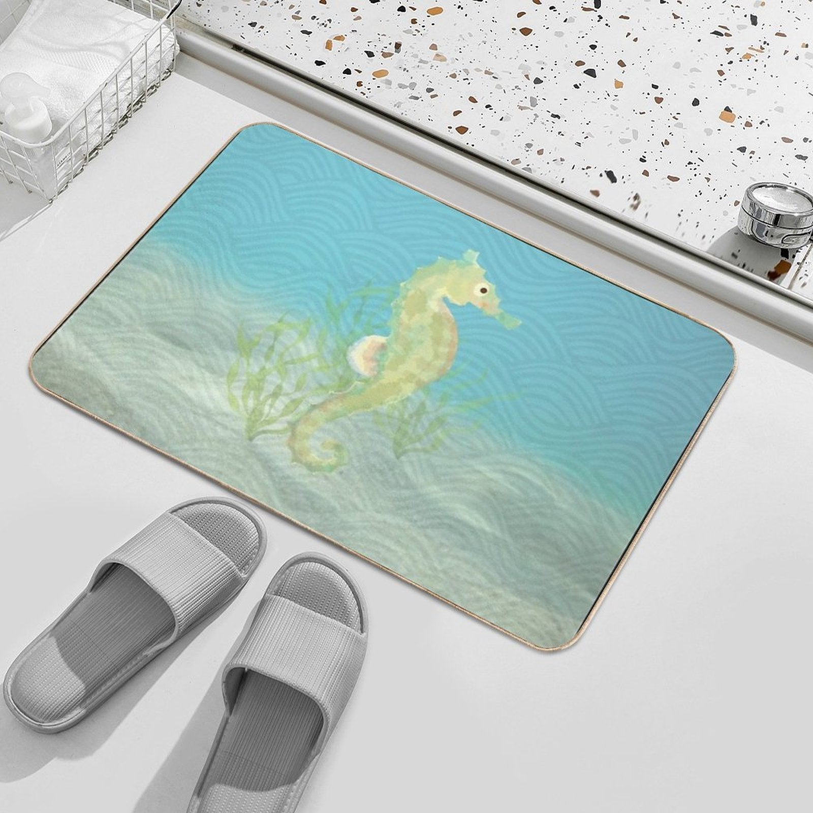 Seahorse  Long-Lasting Bath Mat