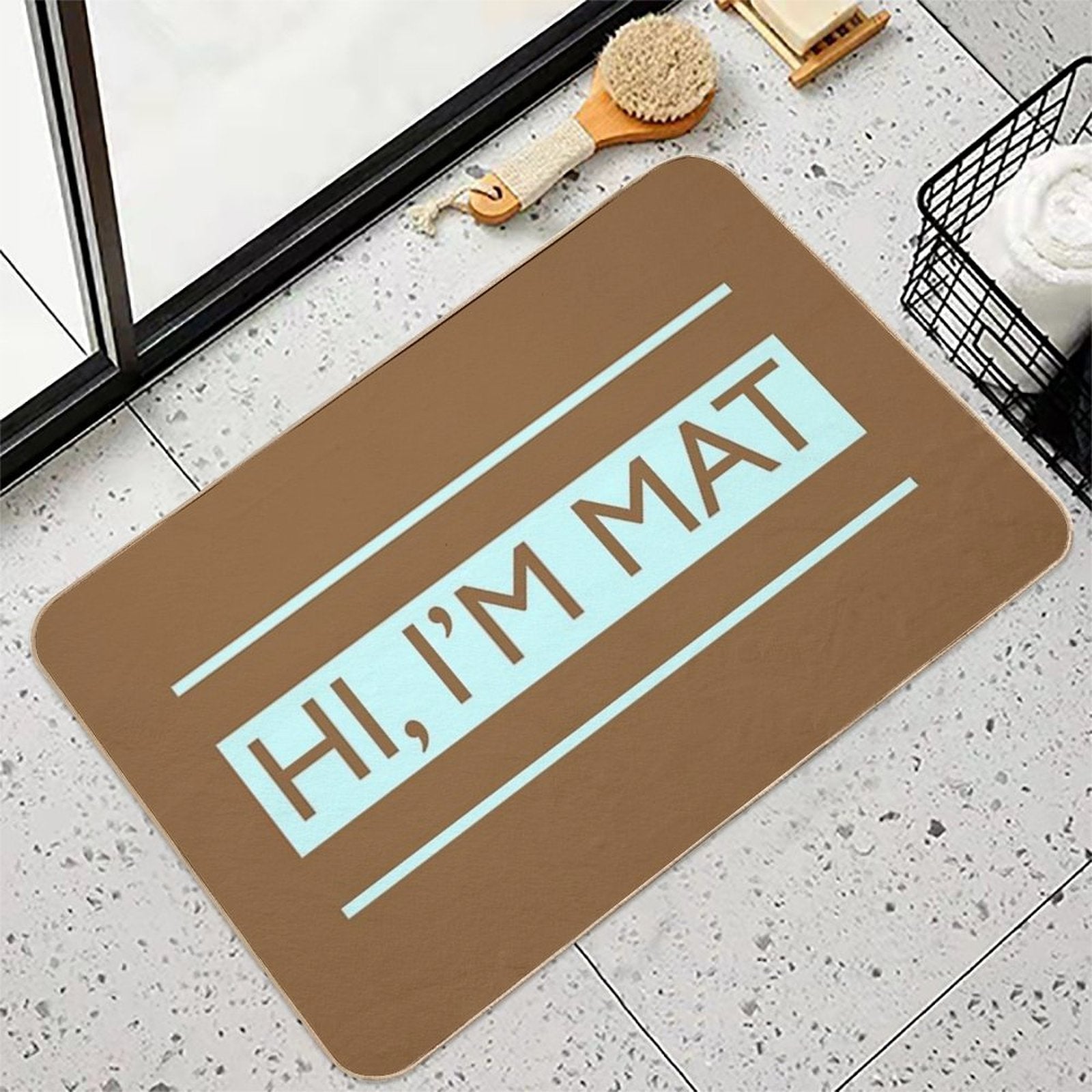 Hi, I'm Mat  Doormat  Versatile Bath Mat