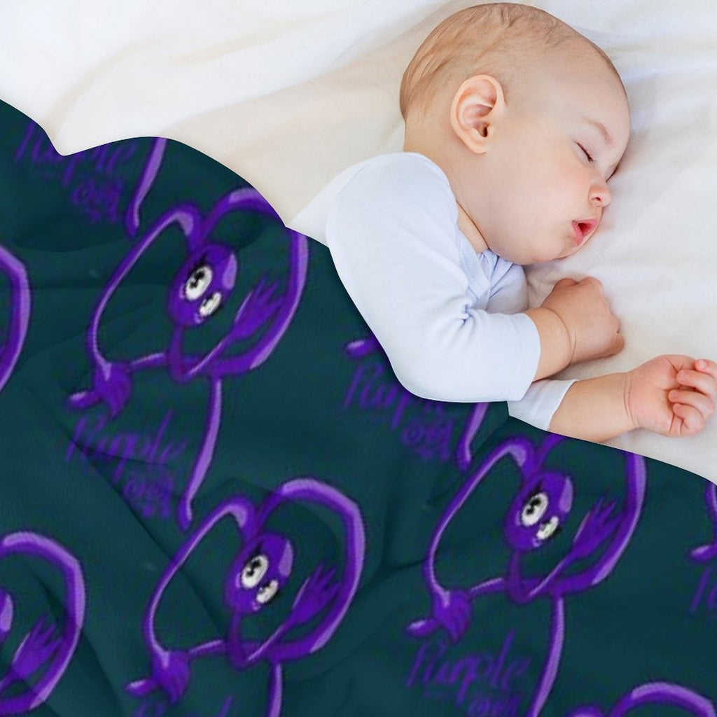 Rainbow Friends Purple (Friendly) Comfort Throw Blanket