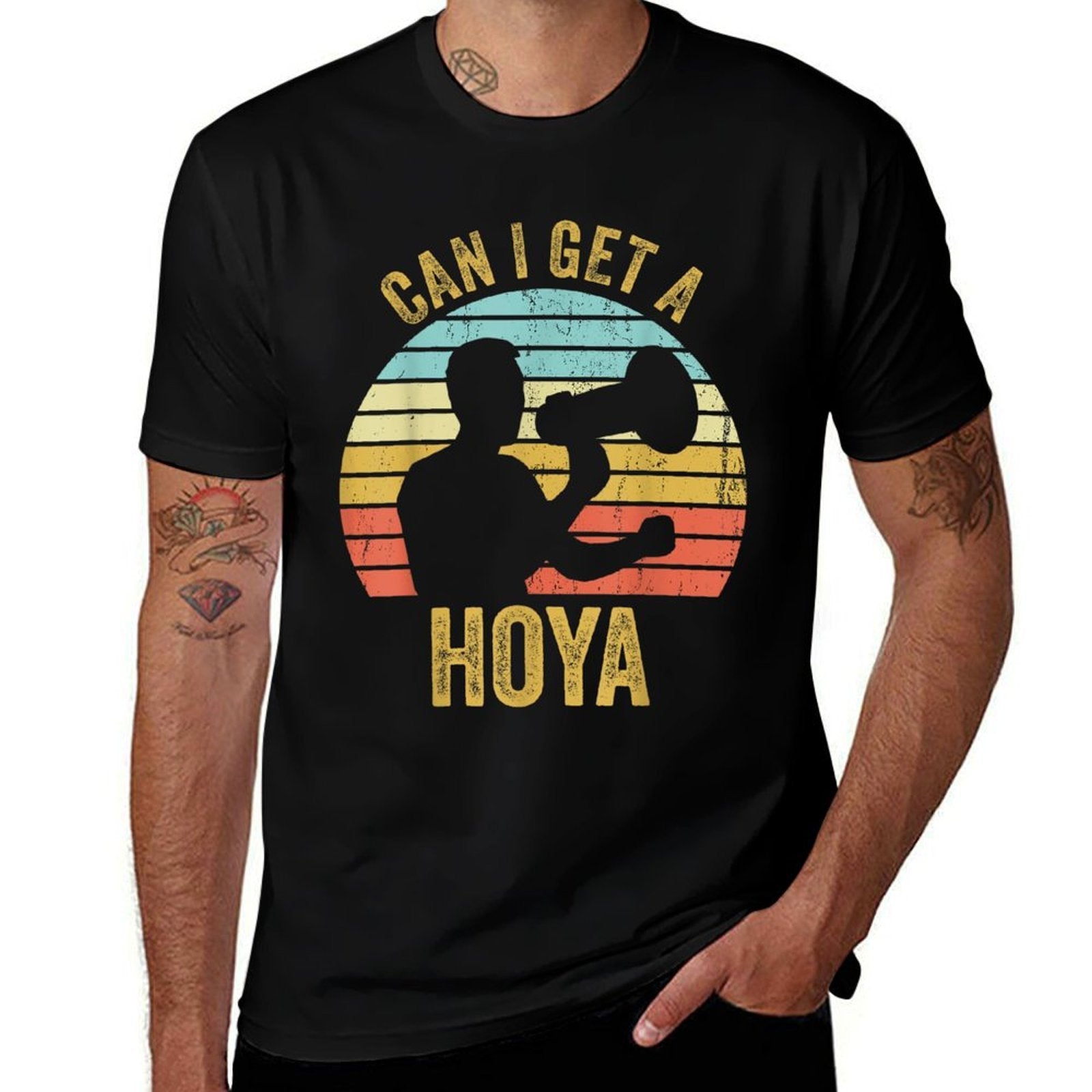 Can I Get A Hoyaaa Man Shouting Hoya Dank Meme  Heathered Texture T-Shirt