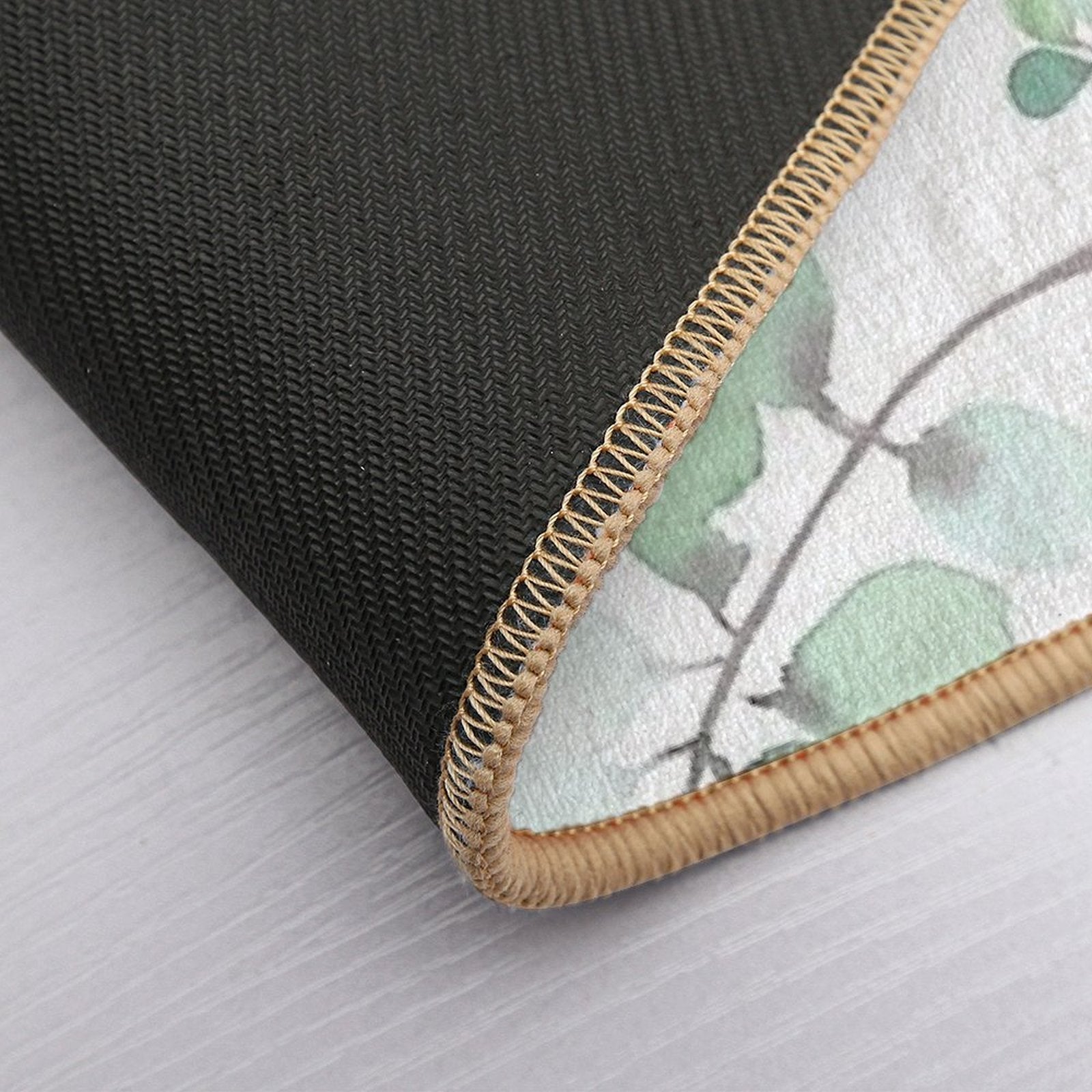 Botanical Leaves, Leaf Pattern  Slip-Resistant Bath Mat