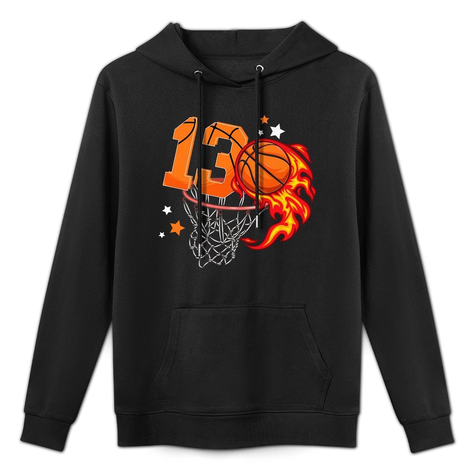 13th Birthday Basketball Thirteen Year Old Basketball Boy Premium Unisex Design Hoodie