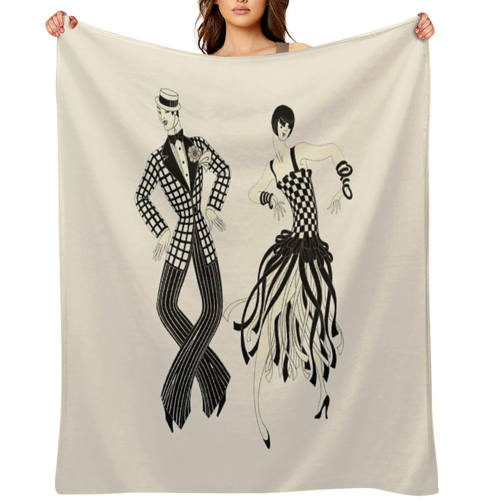 Erté - Charleston Couple All-season Throw Blanket
