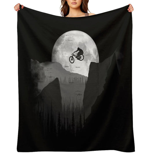 MTB Moon Jump Premium Throw Blanket