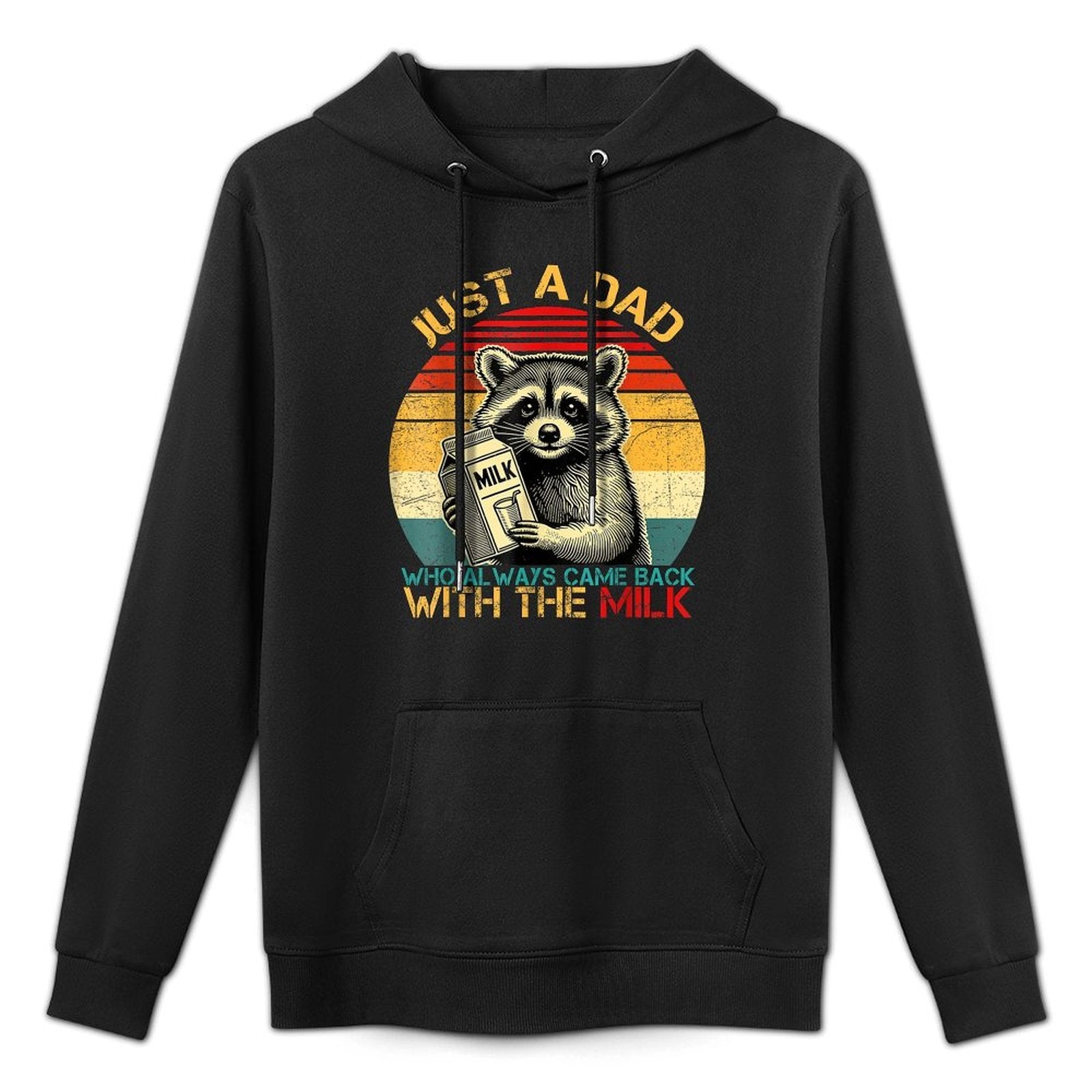 Funny Fathers Day Just A Dad Who Come Back With The Milk Unisex Design Hoodie