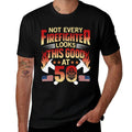 Funny Firefighter 50th Birthday Gift Vintage Gift  High-quality Stitching T-Shirt