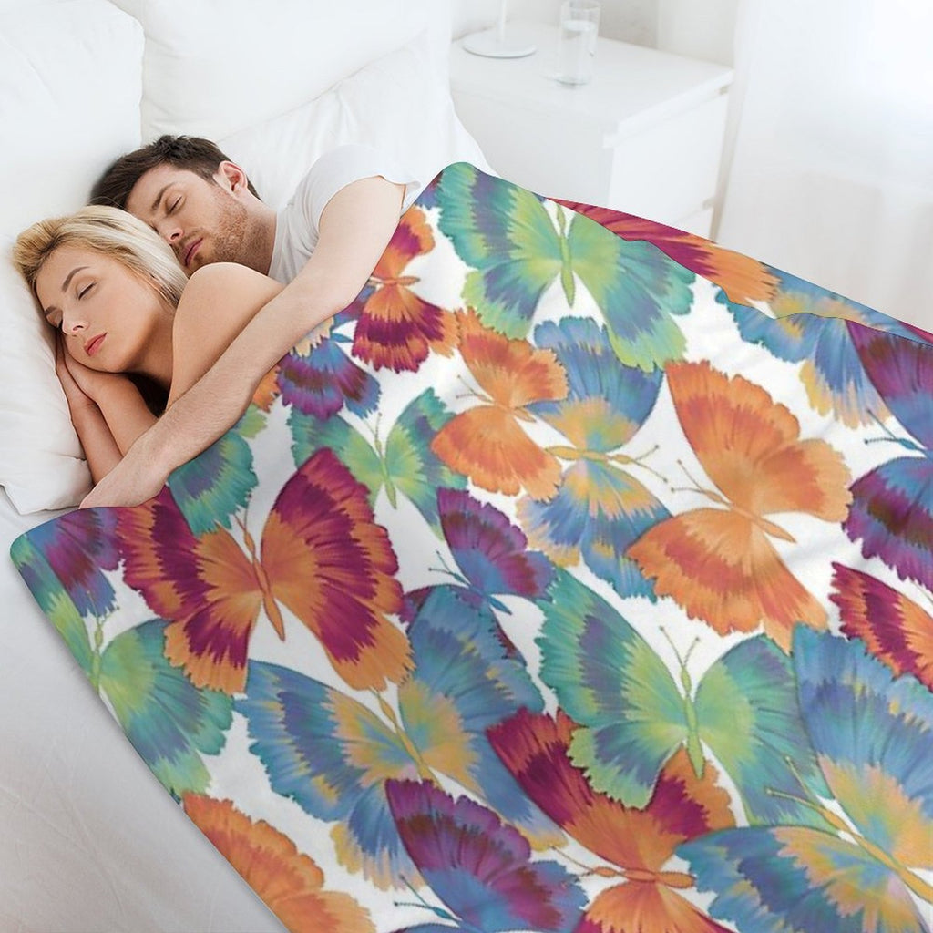 A Swarm of Butterflies Eco-conscious Throw Blanket