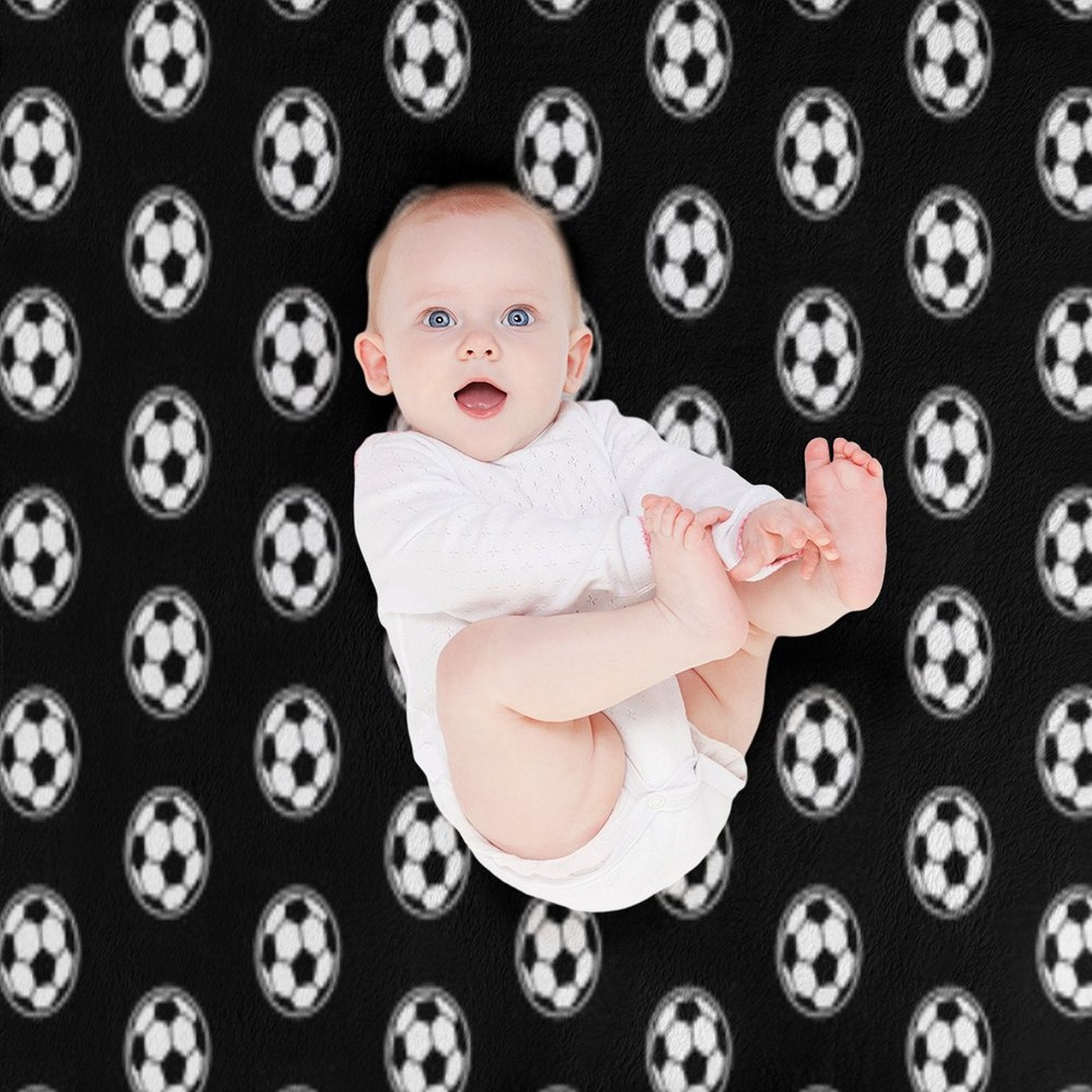 Soccer Ball  Football Icon Plush Throw Blanket