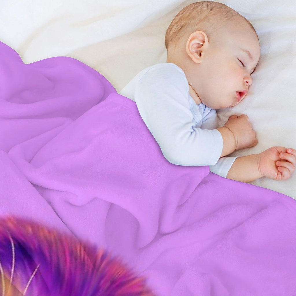 Purple Otter Compact Throw Blanket