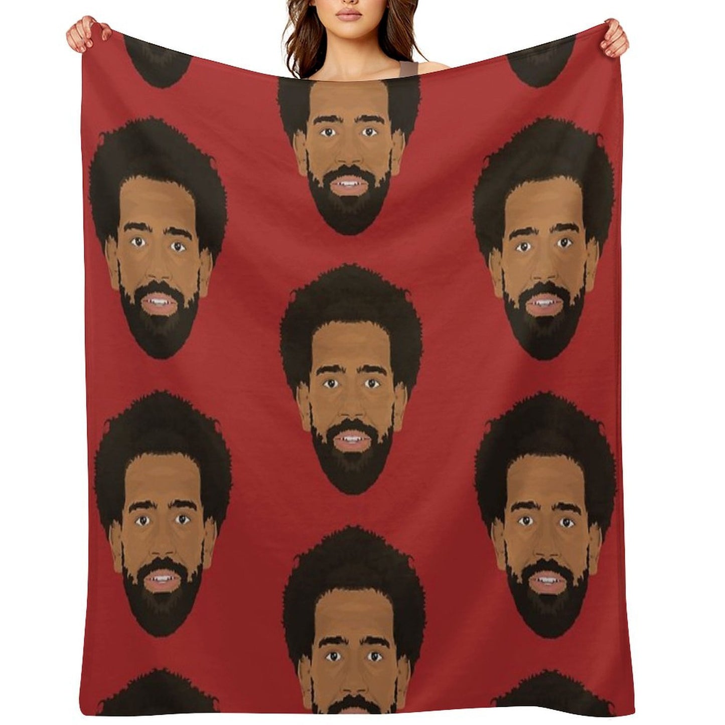 Mo Salah Shrink-resistant Throw Blanket