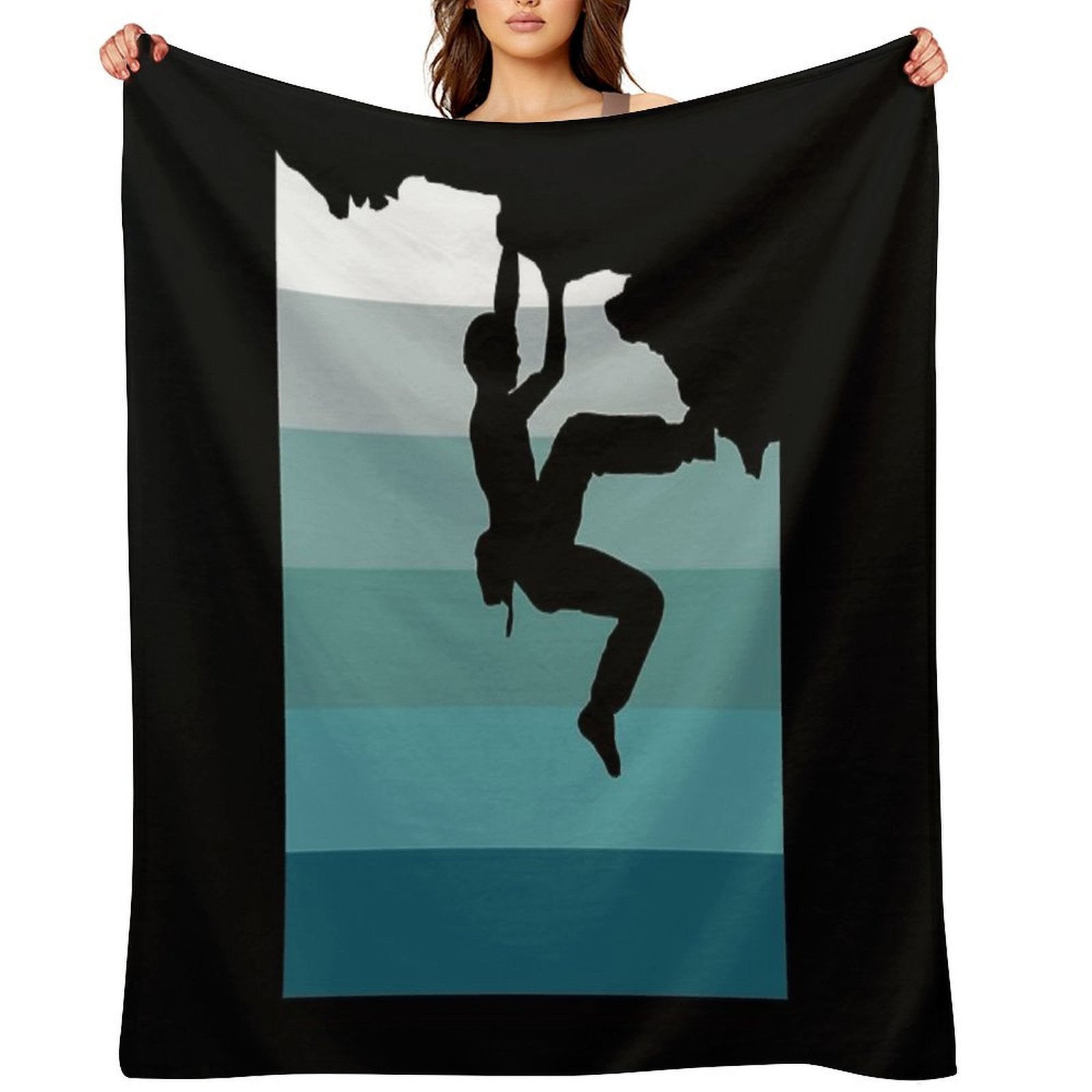 Climbing Bouldering Compact Throw Blanket