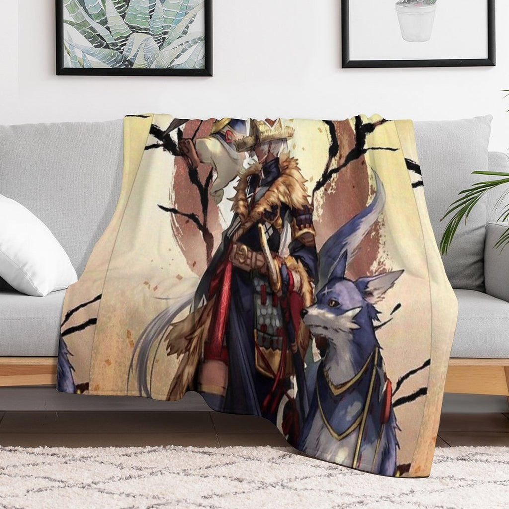 Monster Hunter Rise Multi-functional Throw Blanket