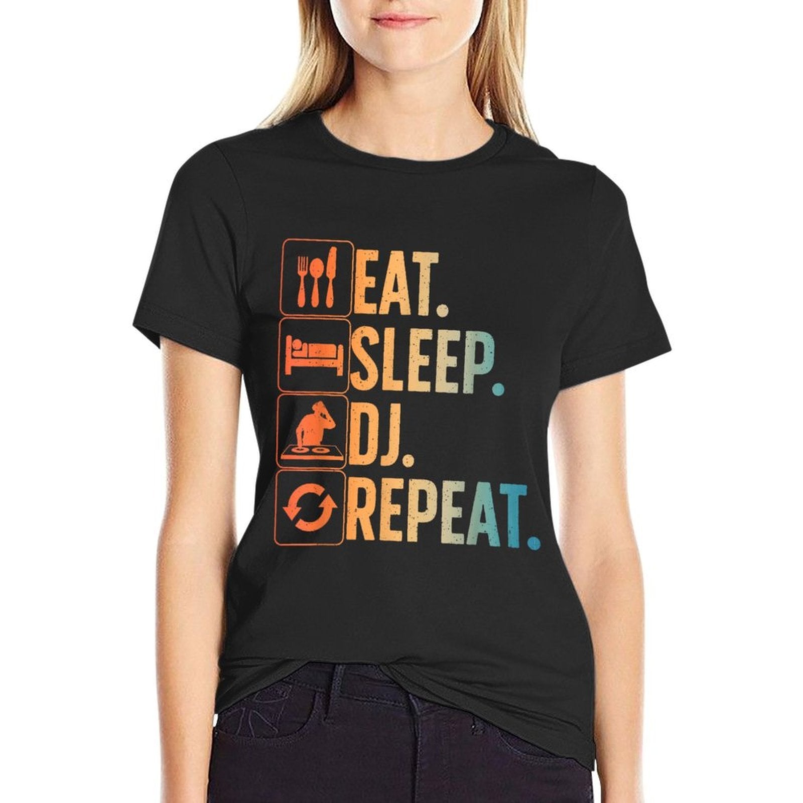 Cool DJ Art For Men Women Disc Jockey Music Producer EDM DJ  Vintage-inspired T-Shirt