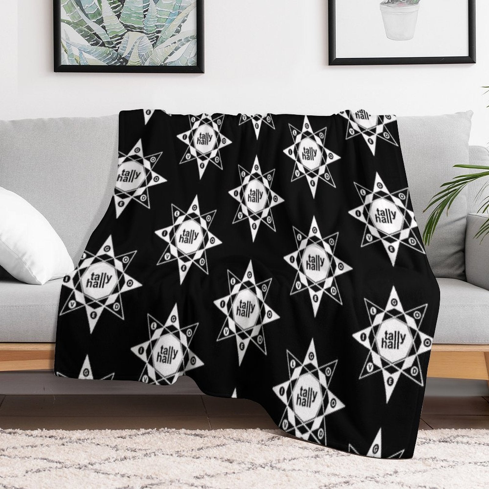 Tally Hall Goodevil White Durable Throw Blanket
