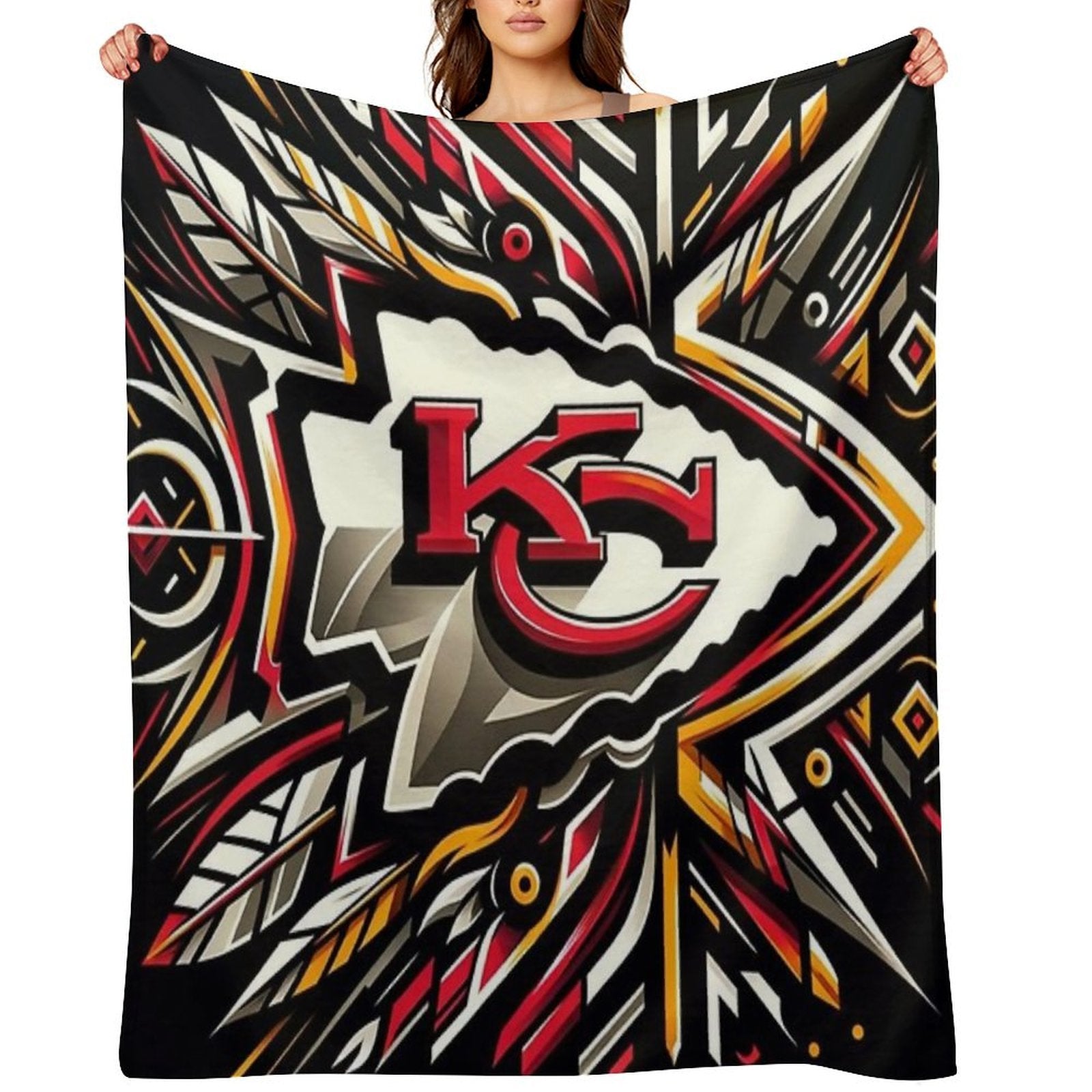Chiefs Football Shrink-resistant Throw Blanket