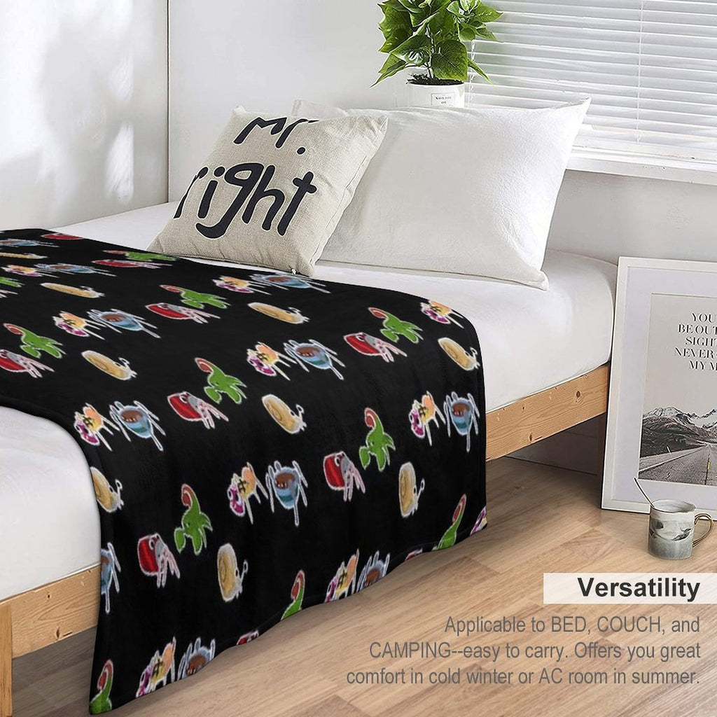 Bugsnax Best Of Bugsnax Pack For Fans Durable Throw Blanket